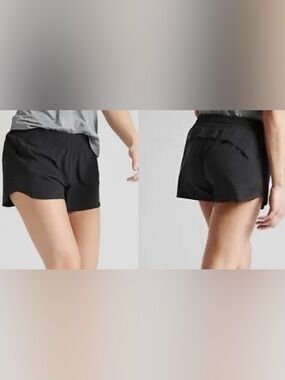 Athleta Black High-Waist Active Shorts